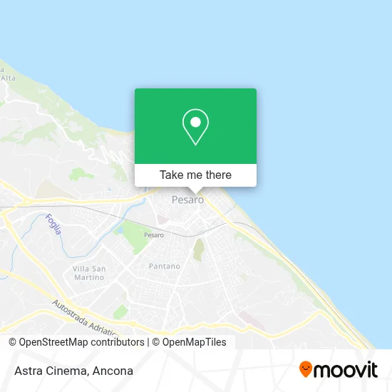 Astra Cinema map