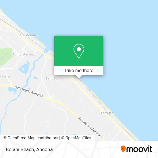 Boiani Beach map