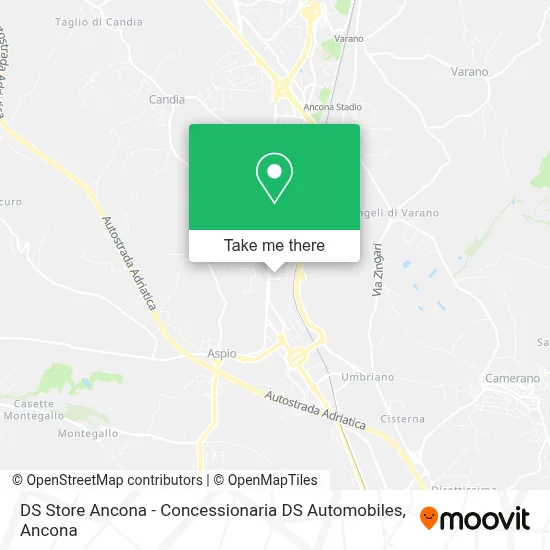 DS Store Ancona - Concessionaria DS Automobiles map