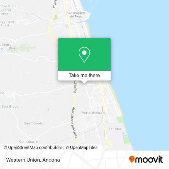 Western Union map