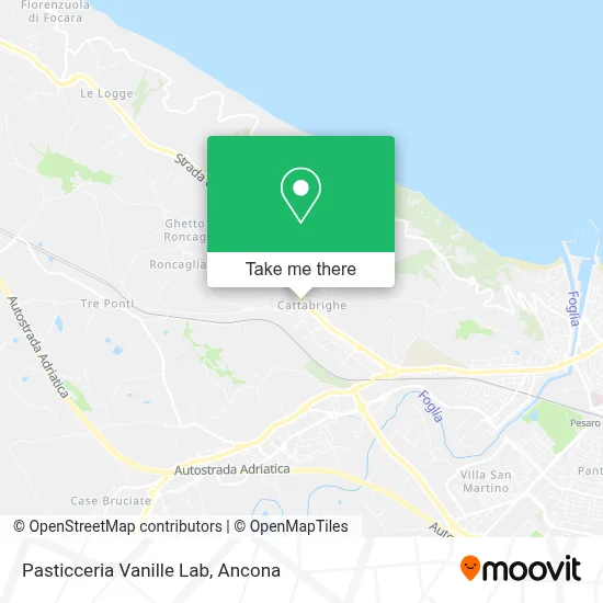 Pasticceria Vanille Lab map