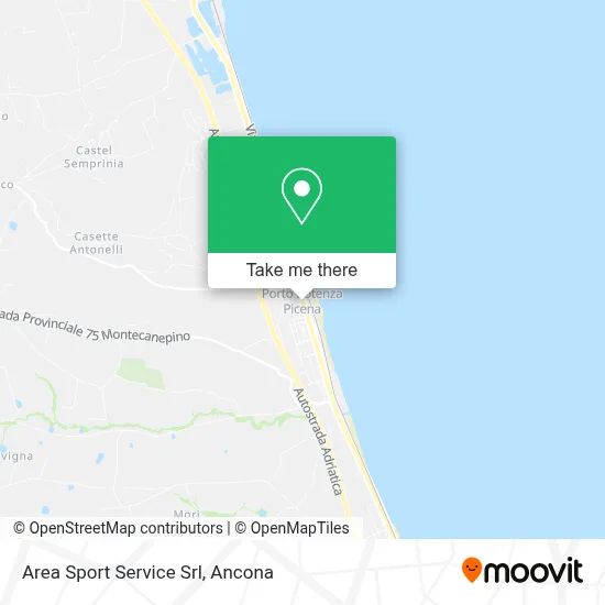 Area Sport Service Srl map
