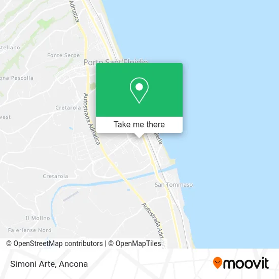 Simoni Arte map