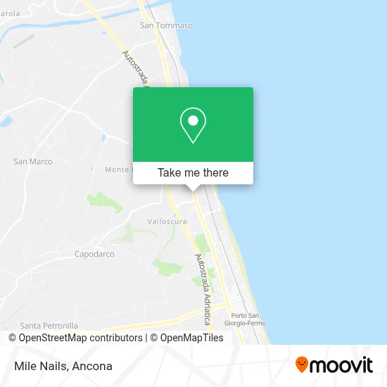 Mile Nails map
