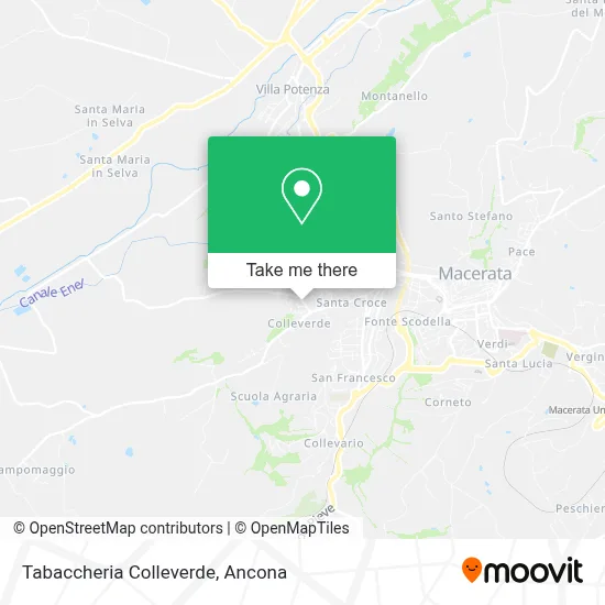 Tabaccheria Colleverde map