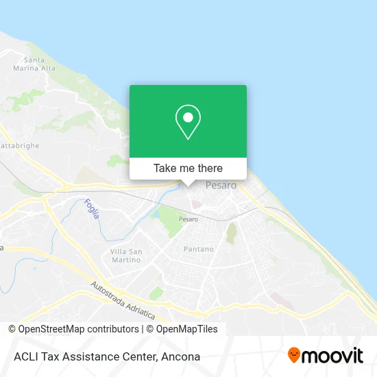 ACLI Tax Assistance Center map