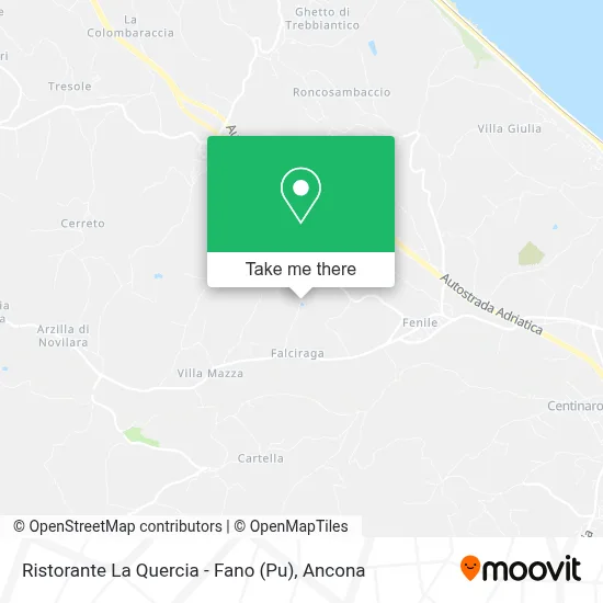 Ristorante La Quercia - Fano (Pu) map