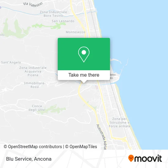 Blu Service map