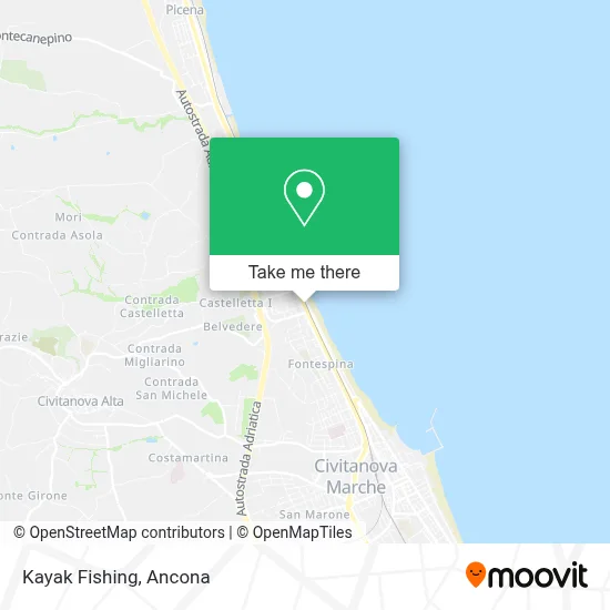Kayak Fishing map