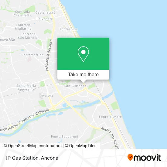 IP Gas Station map