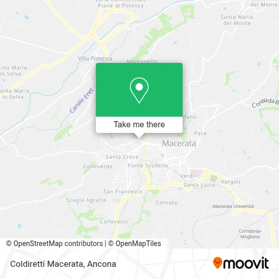 Coldiretti Macerata map