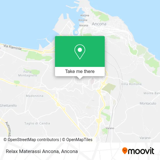 Relax Materassi Ancona map