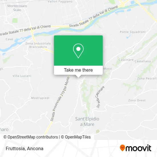 Fruttosia map
