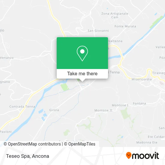 Teseo Spa map