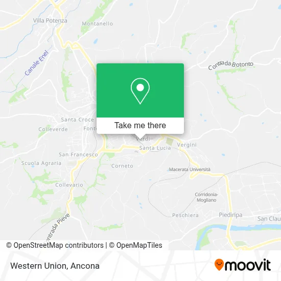 Western Union map