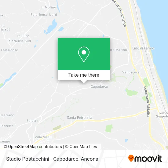 Stadio Postacchini - Capodarco map