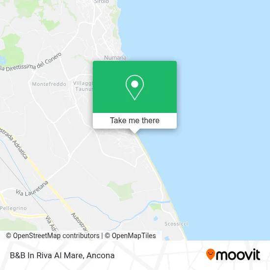 B&B In Riva Al Mare map