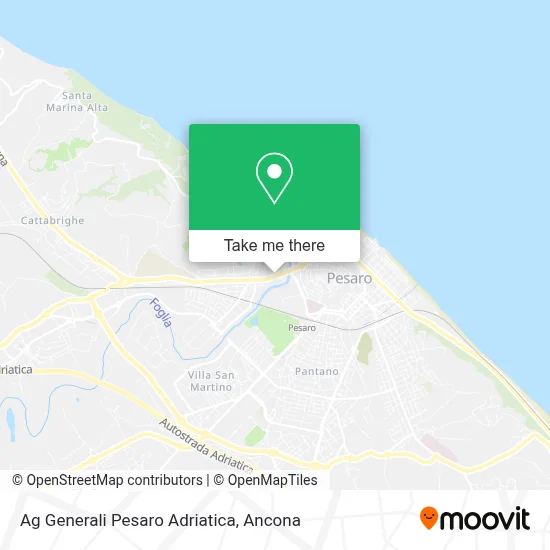 Ag Generali Pesaro Adriatica map