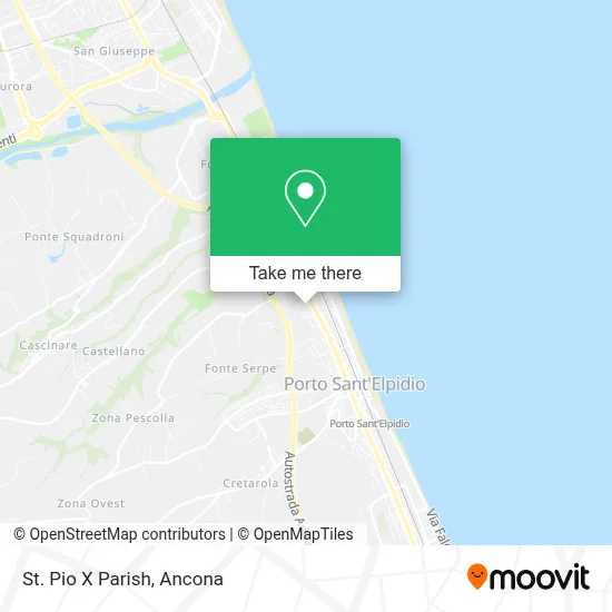 St. Pio X Parish map