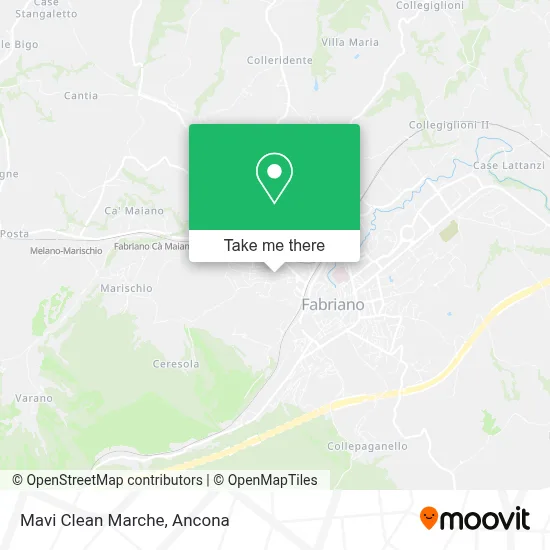 Mavi Clean Marche map