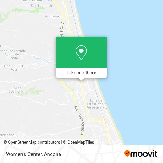 Women's Center map