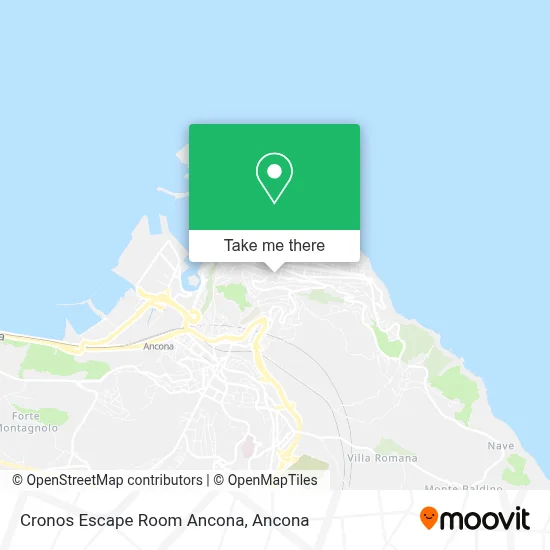 Cronos Escape Room Ancona map
