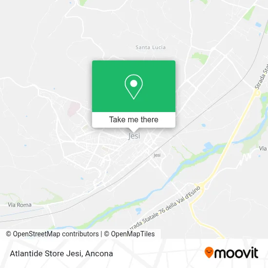 Atlantide Store Jesi map