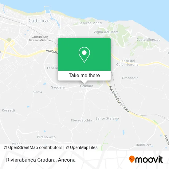 Rivierabanca Gradara map