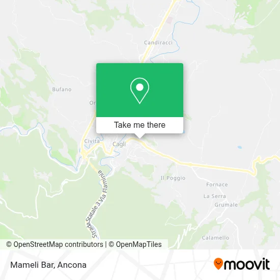 Mameli Bar map