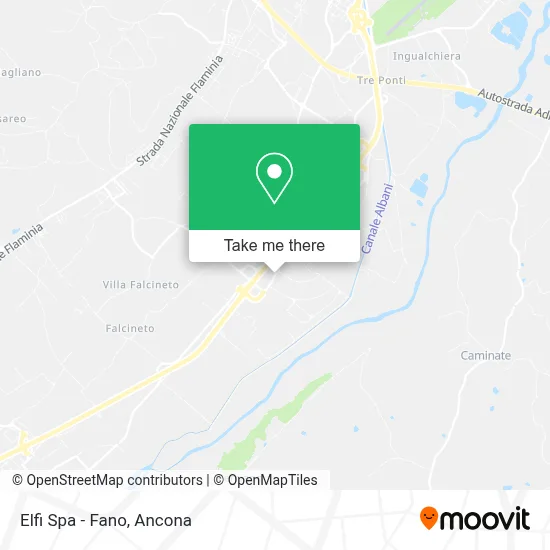 Elfi Spa - Fano map