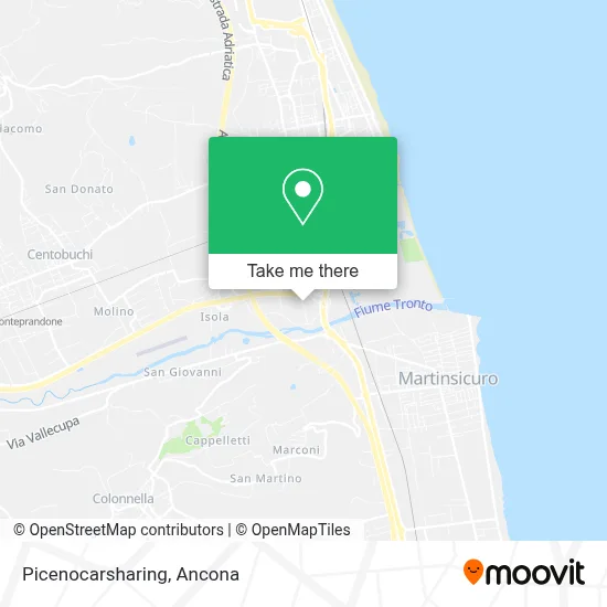 Picenocarsharing map