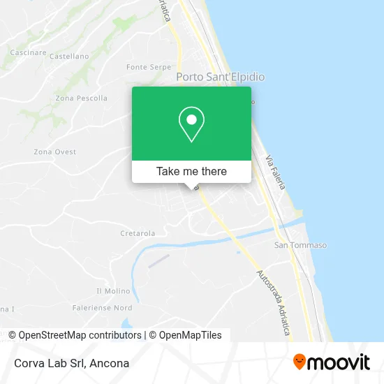 Corva Lab Srl map
