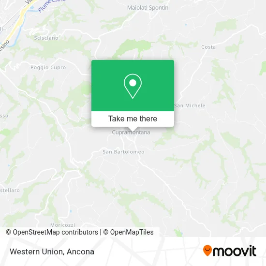 Western Union map