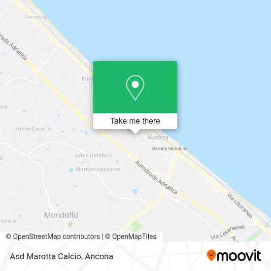 Asd Marotta Calcio map