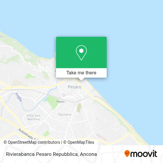 Rivierabanca Pesaro Repubblica map