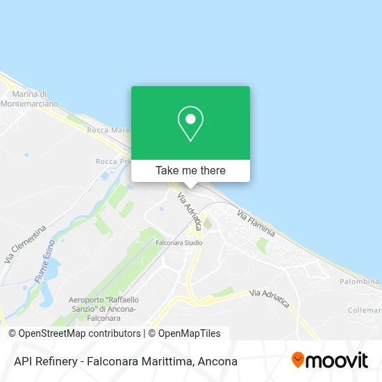 API Refinery - Falconara Marittima map