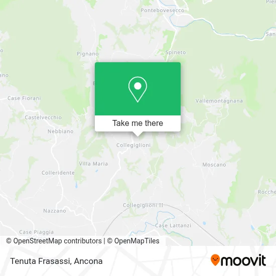 Tenuta Frasassi map
