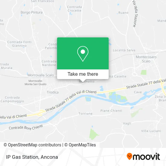 IP Gas Station map