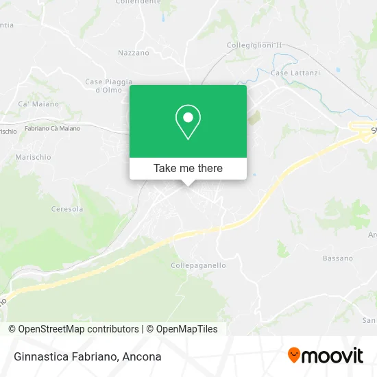 Ginnastica Fabriano map
