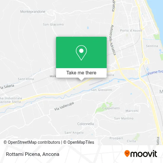 Rottami Picena map