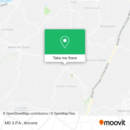 MD S.P.A. map