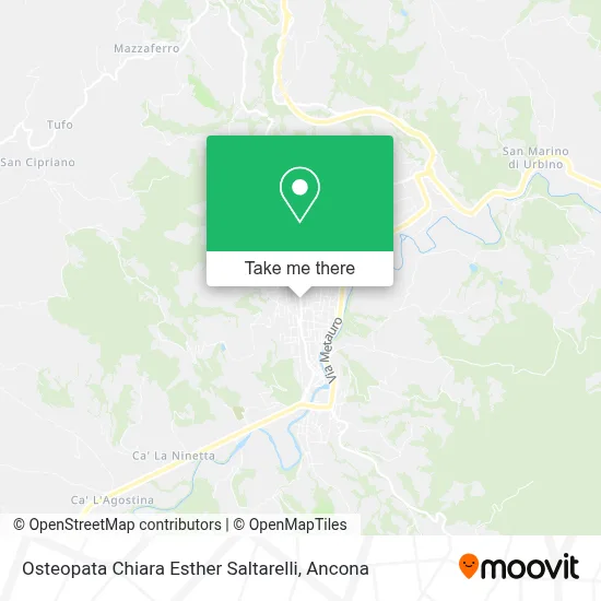 Osteopata Chiara Esther Saltarelli map