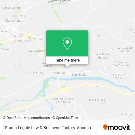 Studio Legale Law & Business Factory map