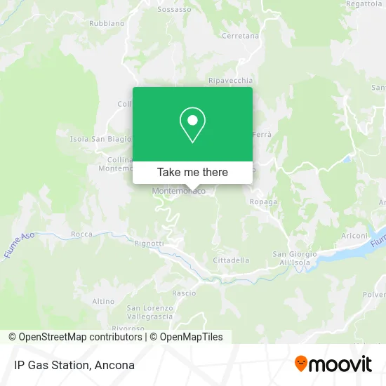 IP Gas Station map