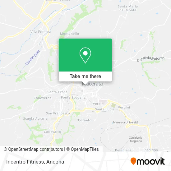 Incentro Fitness map