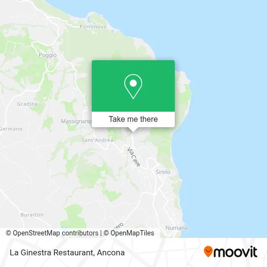 La Ginestra Restaurant map