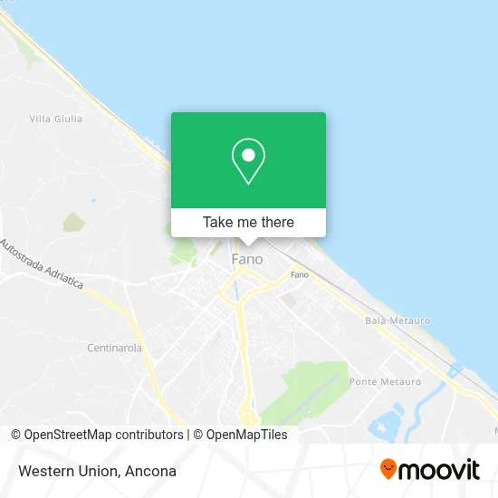 Western Union map