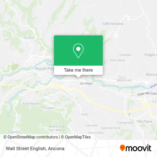 Wall Street English map
