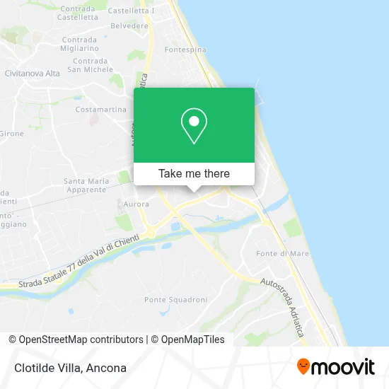 Clotilde Villa map
