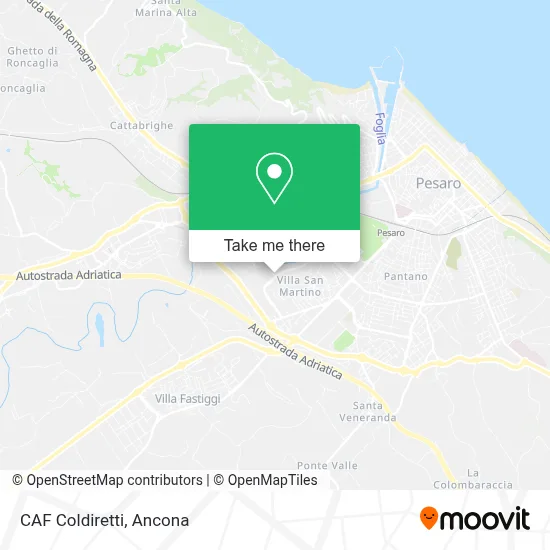 CAF Coldiretti map